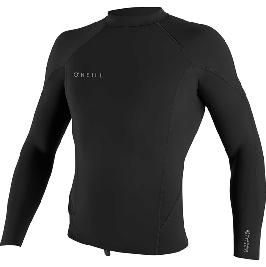 2026 O'Neill Mens Reactor II 1.5mm Neoprene Long Sleeve Top 5080 - Black